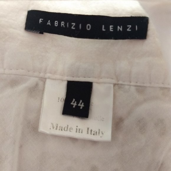 FABRIZIO LENZI EYELET WHITE LACE LINED  WRAP SKIRT SPORTY ATHLETIC CASUAL - Picture 13 of 16